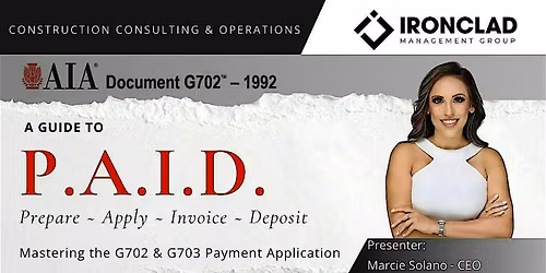 P.A.I.D. - Pay App Masterclass