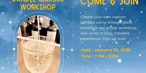 Vintage Glass Candle Bar at Copper Hop Brewing Company - January