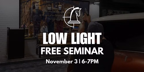 Low Light Shooting | FREE Seminar | Decision Tactical