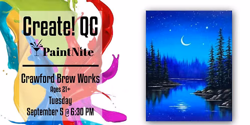Paint Nite at Crawford Brew Works: Silent Waters