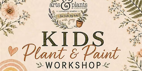 kids paint and pot art workshop