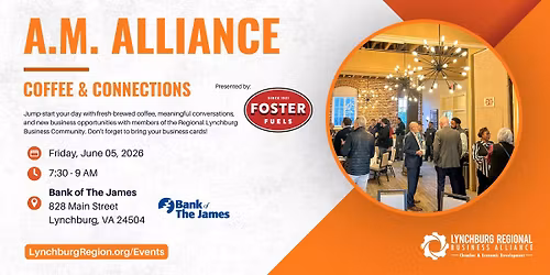AM Alliance Coffee & Connections presented by Foster Fuels