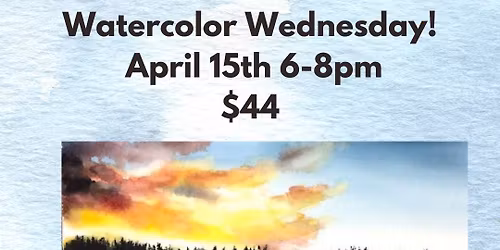 Watercolor Workshop: Beach Sunset! $44