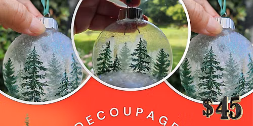 Decoupage Holiday Ornaments