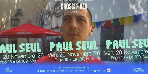 COCLUB : PAUL SEUL \/\/ VEN. 20 NOVEMBRE 2026 \/\/ FRIGO 16 \/\/