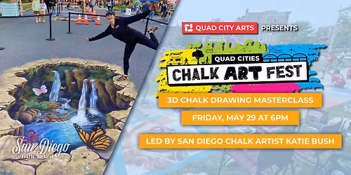 3D Chalk Drawing Masterclass led by Katie Bush (San Diego Chalk Artist)