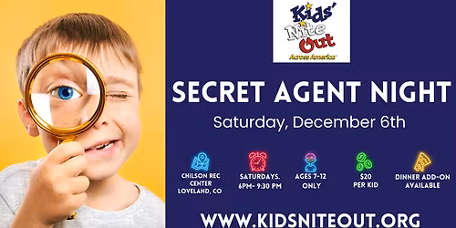 Secret Agent Night- Kids' Nite Out Across Amercia