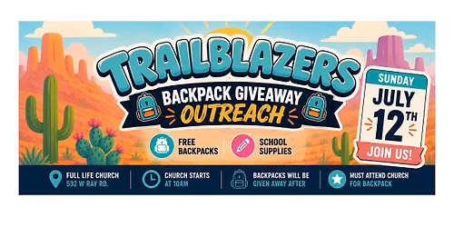 Backpack Giveaway Outreach