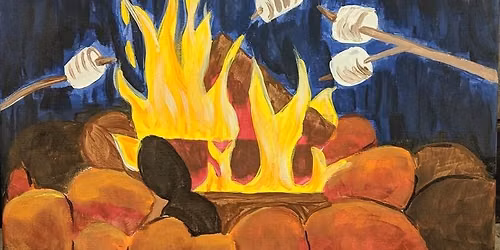 Campfire Smores Canvas Class