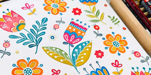 Goache Folk Florals Workshop