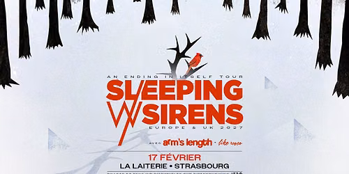 SLEEPING WITH SIRENS + ARM'S LENGHT + LIKE ROSES - La Laiterie - Strasbourg
