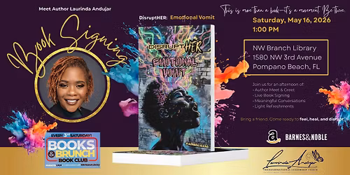 Books and Brunch Book Club DisruptHER: Emotional Vomit Book Signing