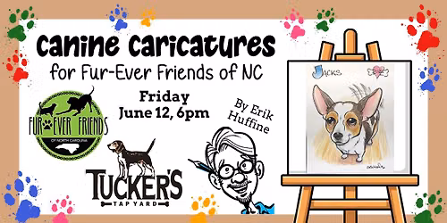 Canine Caricatures for Fur-Ever Friends of NC