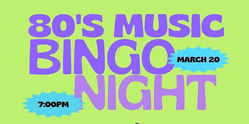 80’s Music Bingo 