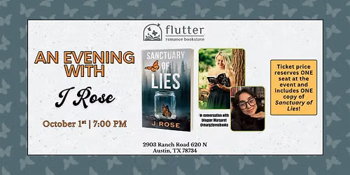 \u2728Author Event: Sanctuary of Lies: In Conversation with J Rose \u2728