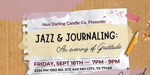 Jazz & Journaling: An Evening of Gratitude