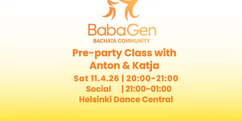 BabaGen: Preparty Class with Anton and Katja & Social