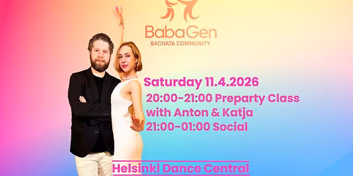 BabaGen: Preparty Class with Anton and Katja & Social