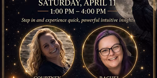 Intuitive Speed reads, "An afternoon with Rachel and Courtney"