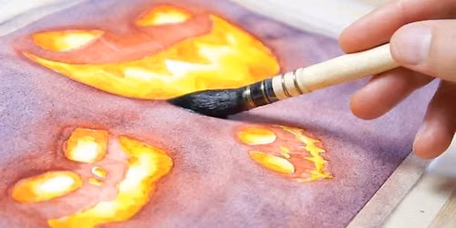 Spooky Water Color Paint Workshop 