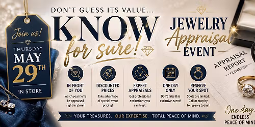 IN STORE APPRAISAL EVENT!