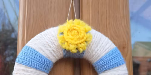 Easter Yarn Wreath Workshop - Family Friendly!\ud83d\udc23\ud83d\udc90