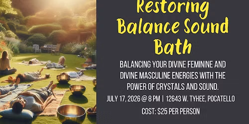 Restoring Balance Sound Bath