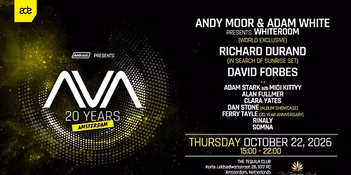 AVA Recordings 20 Year Anniversary ADE Special