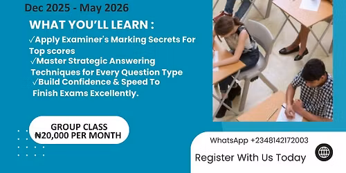 WAEC & IGCSE ENGLISH MASTERY CLASS 
