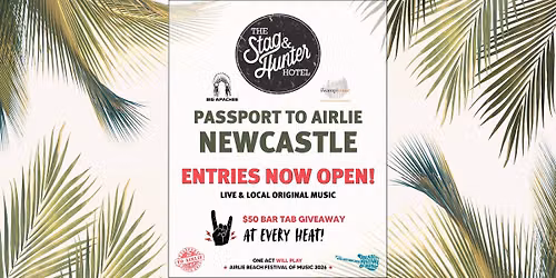 🎸 PASSPORT TO AIRLIE 2026 - NEWCASTLE 🎸