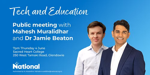 Tech and Education - Public meeting with Mahesh Muralidhar and Dr Jamie Beaton