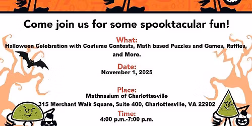 Mathnasium of Charlottesville Halloween Celebration