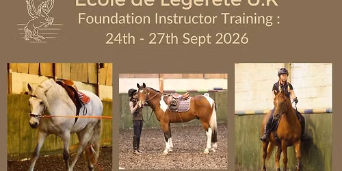 Foundation L\u00e9g\u00e8ret\u00e9  Instructor Training September 2026