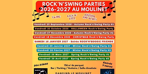 Soir\u00e9es Rock'n'Swing 2026-2027 au Moulinet
