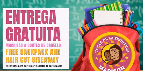 Entrega Gratuita de Mochilas & Cortes de Cabello 