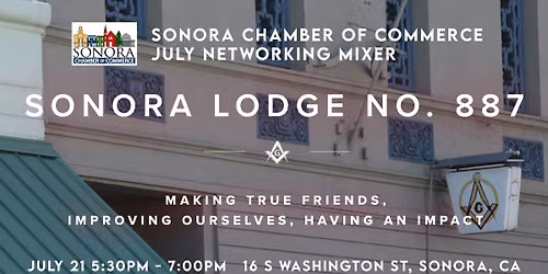 Sonora Chamber Mixer at Sonora Masonic Lodge N.887