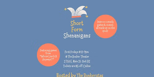 Jest Improv's First Friday Show: Short Form Shenanigans!