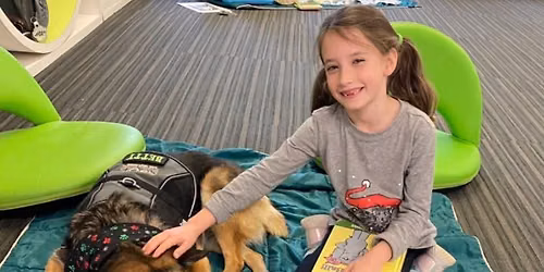 "Read with Me": Read with SOUL Harbour Ranch Therapy Dogs at Barrington Area Library