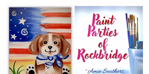 \u201cStars, Stripes and Puppy Paws Paint Night Party at The Pink Cadillac Diner!\u201d