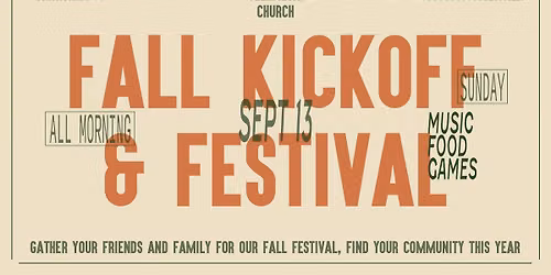 Fall Kickoff & Festival