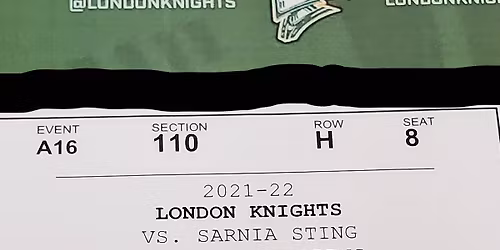 Sarnia Sting at London Knights at Canada Life Place