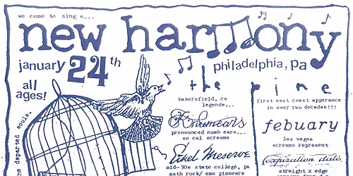 NEW HARMONY 2026 w\/ The Pine, Knumears, Febuary, Ethel Meserve & More at the First Unit. Church