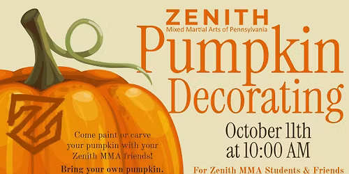 Pumpkin Decorating at Zenith MMA
