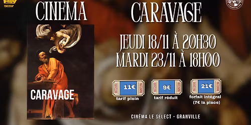 EXPOSITIONS SUR GRAND \u00c9CRAN: CARAVAGE