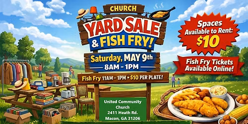 Community Yard Sale and Fish Fry Fundraiser 
