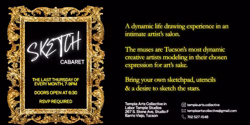 Sketch Cabaret: A Dynamic Life Drawing Experience at Temple Arts Collective