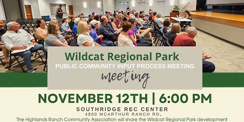 HRCA Community Involvement Process Public Meeting