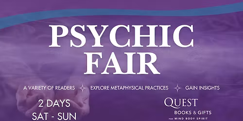 Psychic Fair in Wheaton IL @ Quest Book Shop!