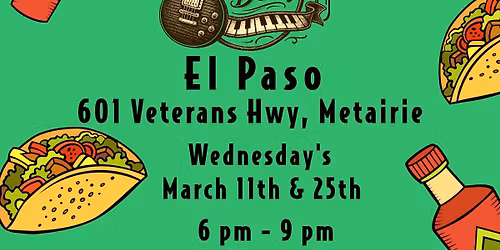 Just The 2 Of Us Duo El Paso in Metairie Wednesdays at El Paso in Metairie