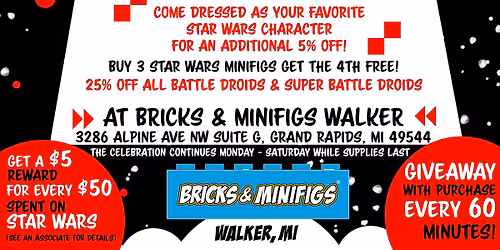 May the 4th @ Bricks & Minifigs Walker